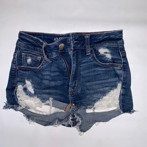 Ripped American Eagle shorts
